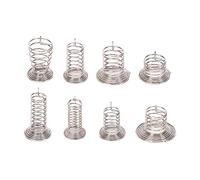 Resortes de compresión de acero inoxidable, resortes de contacto de bocina cilíndricos for uso en interiores resortes pequeños(7mm (50PCS))
