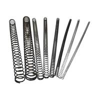 Resortes de compresión de acero para resortes de 65Mn, resortes de presión extra largos y extendidos 3 mm Diámetro del cable 28 mm OD 105 mm Longitud libre, Paquete de 2