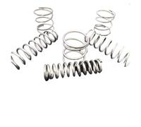 Resortes de compresión Resorte de compresión de 10 piezas, diámetro del alambre de 1,5 mm, acero inoxidable 304, resorte comprimido, resorte de retorno de rotor tipo Y de acero inoxidable(60mm,9mm)