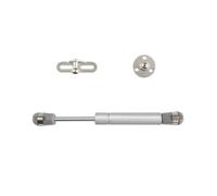 Resortes de Gas 100N, soportes elevación, bisagras Cierre Suave for golpes, tapa puerta armario y muebles, soporte for caja almacenamiento, 4 Uds para Muebles(Silver)