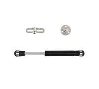 Resortes de Gas 100N, soportes elevación, bisagras Cierre Suave for golpes, tapa puerta armario y muebles, soporte for caja almacenamiento, 4 Uds para Muebles(Black)