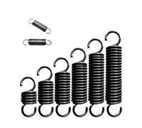 Resortes de tensión de gancho abierto, resorte de extensión de bobina de resorte de tracción, diámetro de alambre de 1,2mm de diámetro exterior, 8mm/9mm/10mm/12mm, 10 Uds.(1.2x10x100mm-10pcs)