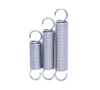 resortes, Muelle de tensión doble gancho, paquete 5 unidades acero inoxidable en varios tamaños(0.8x6x110mm)