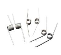 Resortes torsionales, Resortes de torsión de acero inoxidable 304, alambre de 1,0mm, 5-12mm de diámetro exterior, 3-9mm, 60-180 grados, 10 Uds.(3 Laps (90 Degrees),7.5MM-1.0MM(10 PCS))