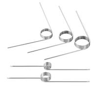 Resortes torsionales, Resortes de torsión de acero inoxidable 304, paquete de 10 cables de 1,5-6 mm de diámetro exterior, ángulos de 0,3-0,4 mm, 60-180 grados(9 laps (90 degrees),4.5MM-0.3 MM(10 PCS))