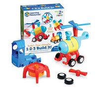 Learning Resources Construye un Cohete-Tren-helicóptero 1-2-3 Build it
