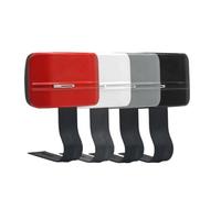 Respalda para moto Respaldo trasero Universal para pasajero de motocicleta, barra Sissy de cuero PU suave de PVC, viaje cómodo Cojín de respaldo extraíble(Red)