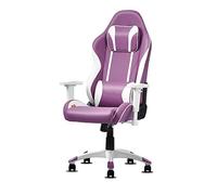 Respaldo alto Estilo de carreras Juegos de cuero regenerado, Oficina de carreras Computadora ergonómica PC Giratorio ajustable, reposacabezas y soporte lumbar Giratorio para deportes electrónicos Cóm