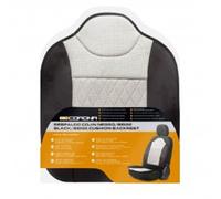 Respaldo de asiento cojín negro/beige