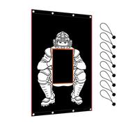 Respaldo de béisbol: red para golpear en el patio trasero, pantalla de práctica de red resistente | Bordes reforzados con tela duradera y resistente a la intemperie para bateo, sesiones de entrenamien