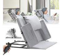 Respaldo De Cama Elevable Eléctrico Portátil Con Control Remoto, Ajustable De 2 A 65°, Para Sentarse, Para La Zona Lumbar Del Cuello, Cojín Y Reposacabezas Lavables(85 * 120cm)