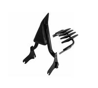 Respaldo de motocicleta Ajuste para Harley Road King Electra Glide Street FLHR Touring 1997-2008 respaldo desmontable Sissy Bar pasajero(26 Inch Black Set)