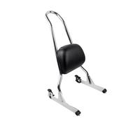 Respaldo del pasajero Cojín de respaldo extraíble Ajuste Para Harley Springer, Tren Nocturno Personalizado, Motocicleta Estándar, Respaldo Desmontable Barra Sissy Pasajeros(Chrome)