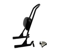 Respaldo del pasajero Cojín de respaldo extraíble Ajuste Para Harley Springer, Tren Nocturno Personalizado, Motocicleta Estándar, Respaldo Desmontable Barra Sissy Pasajeros(Black)
