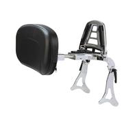 Respaldo del pasajero extraíble Respaldo trasero multiusos para motocicleta Sissy Bar apto para Harley Touring Street Glide Electra 2014-2025 Asidero del respaldo con estructura de motocicleta(Chrome)