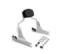 Respaldo desmontable Sissy Bar respaldo vertical del pasajero con almohadilla para Harley Breakout FXSB 2013-2017 (cromo)