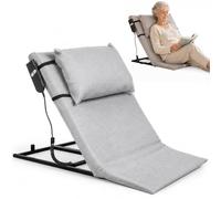 Respaldo elevador eléctrico para cama - Soporte de elevación de cama eléctrica para personas mayores, ajustable de 2° a 80° para espalda del cuello, cojín de esponja con funda extraíble, marco de