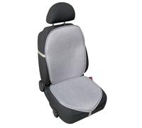 2x Espalda Cubierta de Asiento Coche Universal Fresco Lino Verano Gris Claro