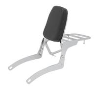 Respaldo Motocicleta Respaldo Sissy Bar Para Motocicleta Para Yamaha Para Virago XV125 XV 125 1989-2019 Con Portaequipajes Y Almohadilla Cómoda Barra Sissy Rejilla