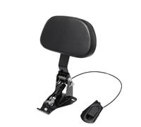 Respaldo Motociclista Ajustable Respaldo para Conductor Motocicleta + Kit Montaje Brazo Negro Ajustable para Touring para Electra para Glide para Road para King (2009-2020)