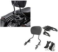 Respaldo para Pasajero Respaldo Desmontable Asiento Trasero Portaequipajes para Pasajeros para Harley para Touring Ultra Classic para Electra Glide Standard FLHTCU 2014-2022(Nero)