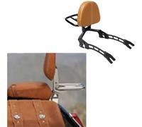 Respaldo para Pasajero Respaldo Desmontable para Motocicleta, Asiento Trasero, Portaequipajes para Pasajeros, Barra Sissy para Indian Scout 100th Anniversary 2020(Black Brown)