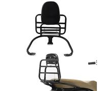 Respaldo para Pasajero Trasero De Motocicleta Negro Sissy Bar Portaequipajes con Almohadilla para Piaggio para Vespa Sprint150