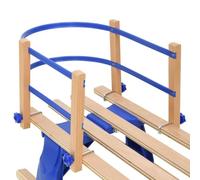 Respaldo para trineo de madera contrachapada, respaldo de trineo para niños, accesorio resistente para trineo de madera, color azul