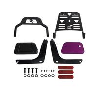 Respaldo pasajero extraíble Ajuste para Harley Fat Bob 114 FXFB FXFBS 2018-22 23-25 pantalones cortos motocicleta Sissy Bar estante perfil bajo Trasero Desmontable(Purple)