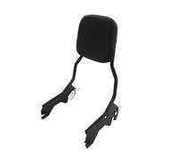 Respaldo pasajero extraíble Respaldo vertical de barra Sissy para pasajero trasero de motocicleta cromado negro apto para Harley Street Deluxe 2018-2023 Trasero Desmontable(Black)