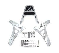 Respaldo Pasajero Motocicleta Respaldo plateado con almohadilla de PU para para Sportster 883/1200 (años 2004 y posteriores)