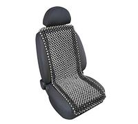 Respaldo Samurai, Funda Asiento con Cuentas Madera Antracita Gris. | Sistema de montaje fácil, confort de masaje, intercambio de aire, OEM 54497