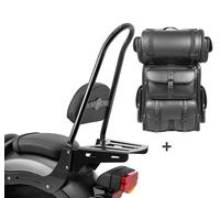 Respaldo Sissy Bar CSXL + bolsa trasera LX para Honda Rebel 500 17-23