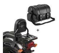 Respaldo Sissy Bar XS3 + bolsa trasera FP para Honda Rebel 500 17-23
