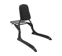 Respaldo Trasero Almohadilla Para Portaequipajes Trasero De Motocicleta Para Yamaha XVS1300 XVS1300A Midnight V-Star 2007-2015 Respaldo Sissy Bar Motocicleta Barra Sissy(Negro)