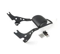 Respaldos Pasajero para Moto Portaequipajes Trasero para Motocicleta Cojín Respaldo para para Street 500 750 2015 2016 Accesorio Negro Y Plateado