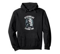 Respawn Me After Feeding Time Cat Retro Sudadera con Capucha