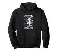 Respawn Me After Feeding Time Cat Retro Sudadera con Capucha