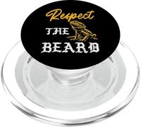 Respect The Beard Bearded Dragon Funny Beardie Hombres Mujeres Niños PopSockets PopGrip para MagSafe