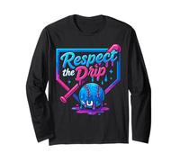 Respect The Drip - Camiseta de béisbol para niños, Goteo de béisbol Manga Larga