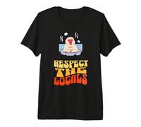 Respect The Locals, Monkeys in Onsen in Japan Camiseta Premium