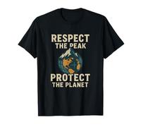 Respect The Peak - Protect Our Planet | Día Mundial de Las Montañas Camiseta