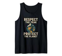Respect The Peak - Protect Our Planet | Día Mundial de Las Montañas Camiseta sin Mangas