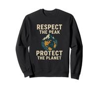Respect The Peak - Protect Our Planet | Día Mundial de Las Montañas Sudadera