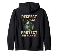 Respect The Peak - Protect Our Planet | Día Mundial de Las Montañas Sudadera con Capucha