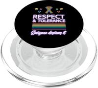 Respect & Tolerance Everyone Deserves It PopSockets PopGrip para MagSafe