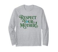 Respect Your Mothers Earth Day Environmental Nature Recycle Manga Larga