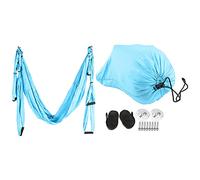 Respefinem Hamaca de Yoga Antigravedad Columpio Hogar Fitness Accesorios para Interior y Exterior Azul Púrpura (Azul Cielo)