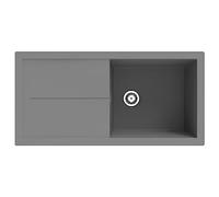 Respekta Cleveland - Fregadero de minerales (1 lavabo empotrable, 100 x 50 cm, apto para armarios bajos a partir de 60 cm de ancho)