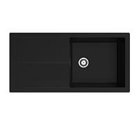 Respekta Cleveland - Fregadero de minerales (1 lavabo empotrable, 100 x 50 cm, apto para armarios bajos a partir de 60 cm de ancho)